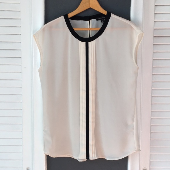 Willi Smith Tops - Willi Smith White & Black Blouse